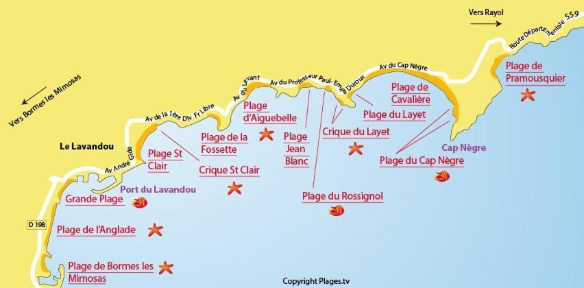 Mazet De La Mer 54M2 Lavandou 100M Plage Avec Piscine Le Lavandou Εξωτερικό φωτογραφία